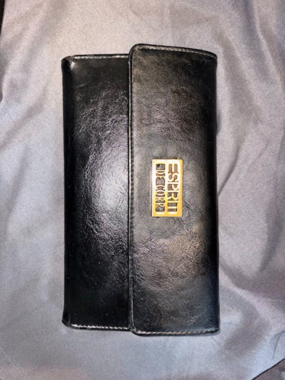 Vintage Esprit Women’s Wallet Zip Pocket W/ Logo Metal Accent - 12 Card Slots